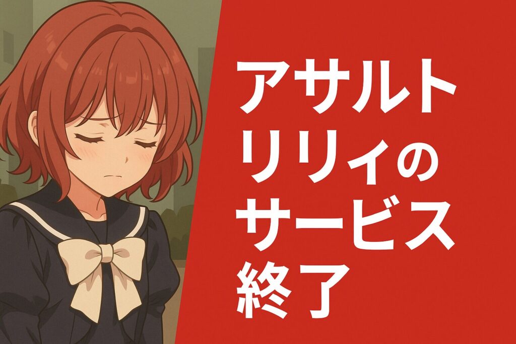 アサルトリリィのサービス終了はなぜ？いつからプレイ不可？