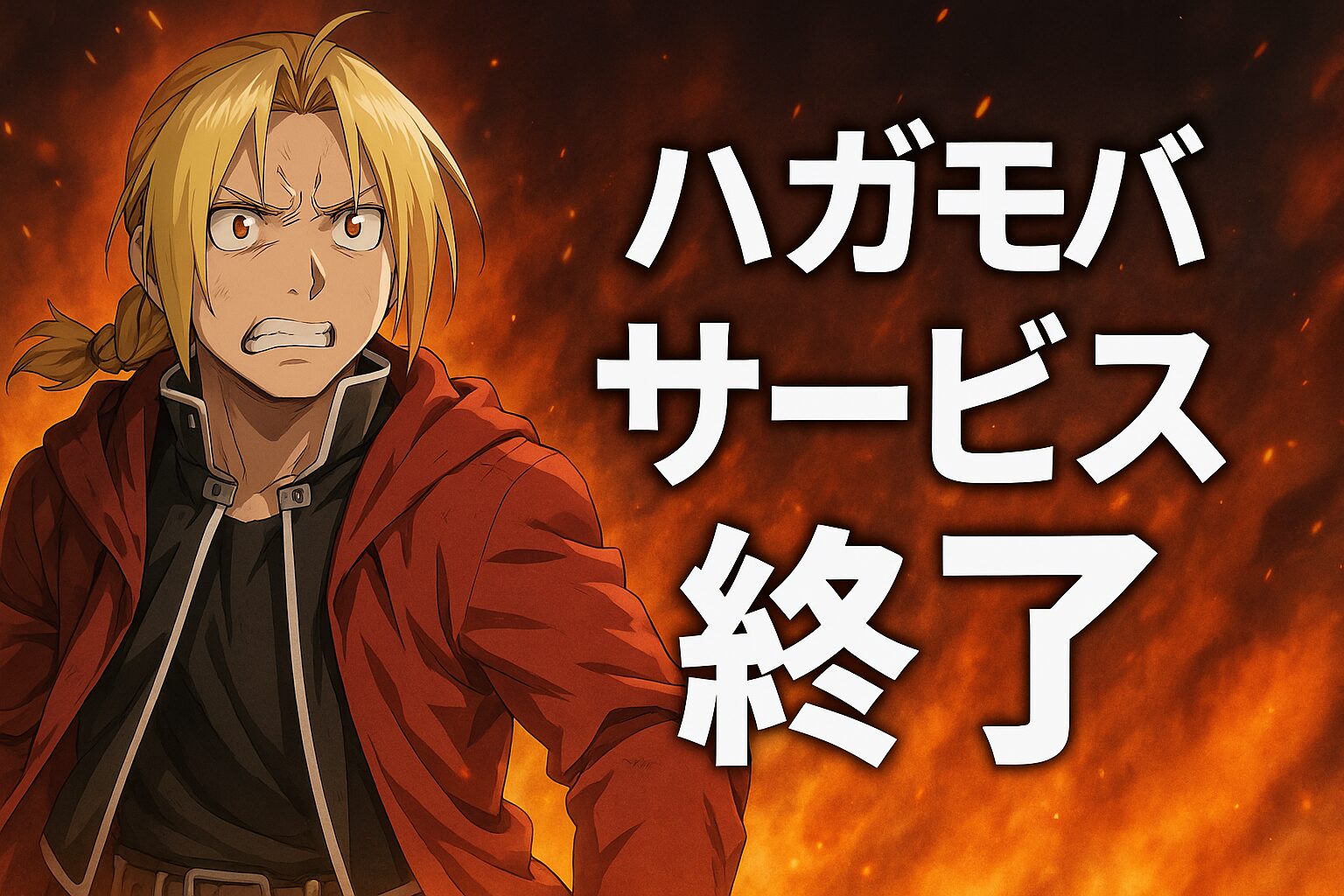 ハガモバのサービス終了はなぜ？いつからプレイ不可？