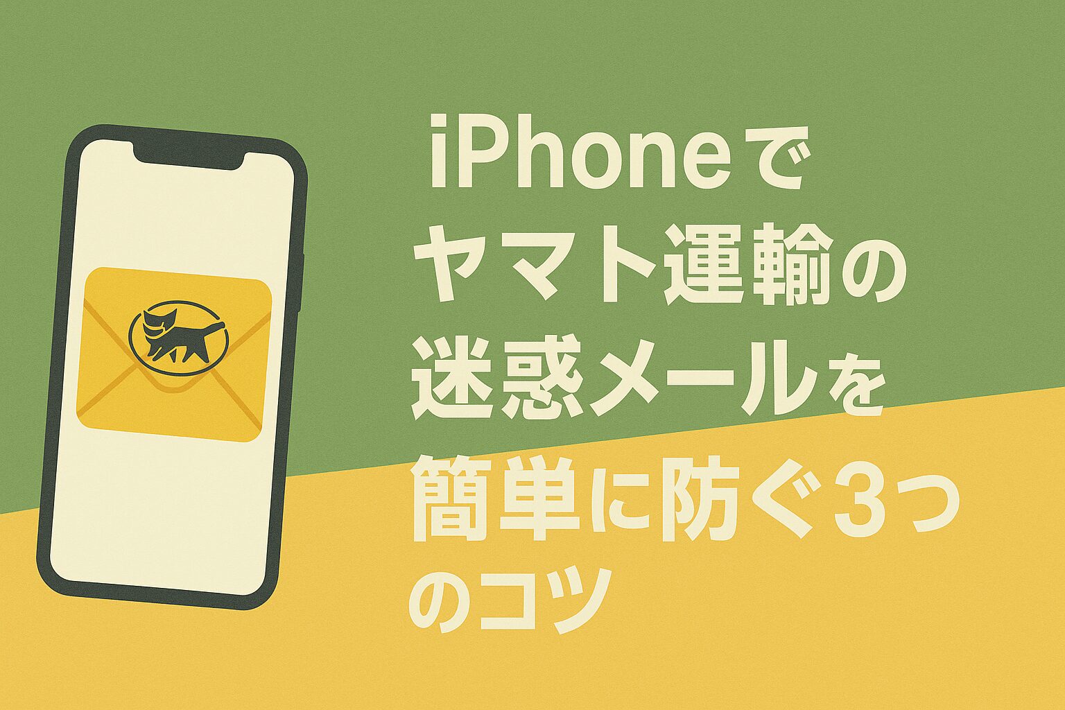 iPhoneでヤマト運輸の迷惑メールを簡単に防ぐ3つのコツ