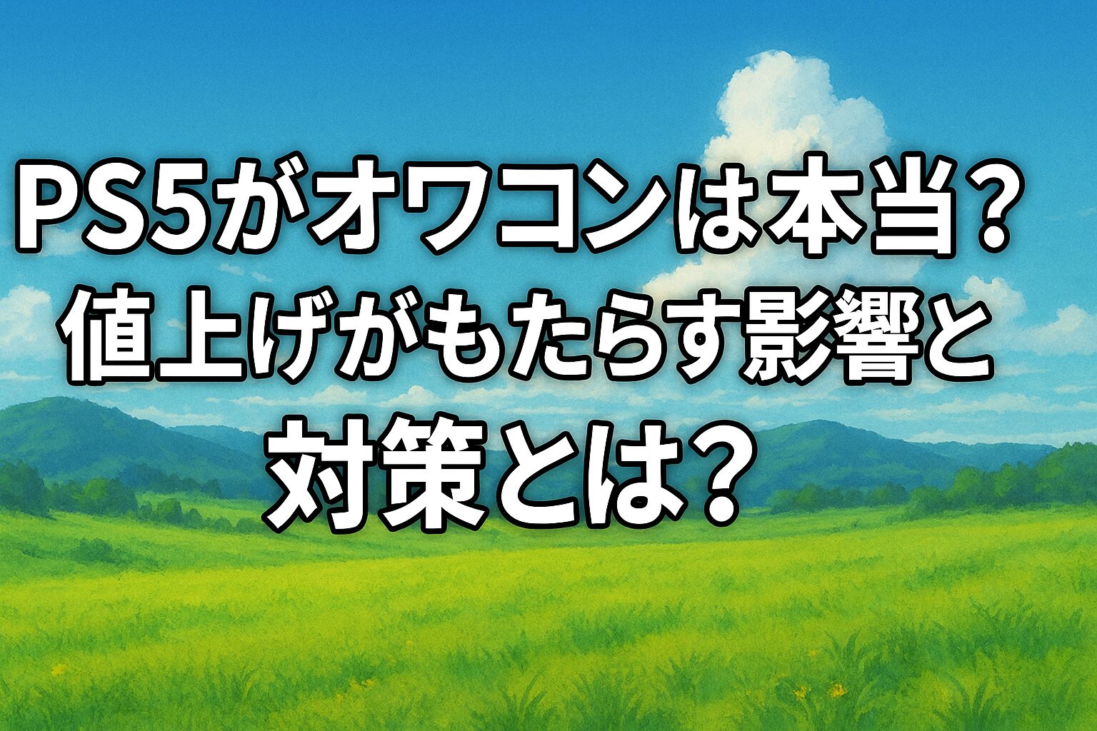 PS5がオワコンは本当？値上げがもたらす影響と対策とは？