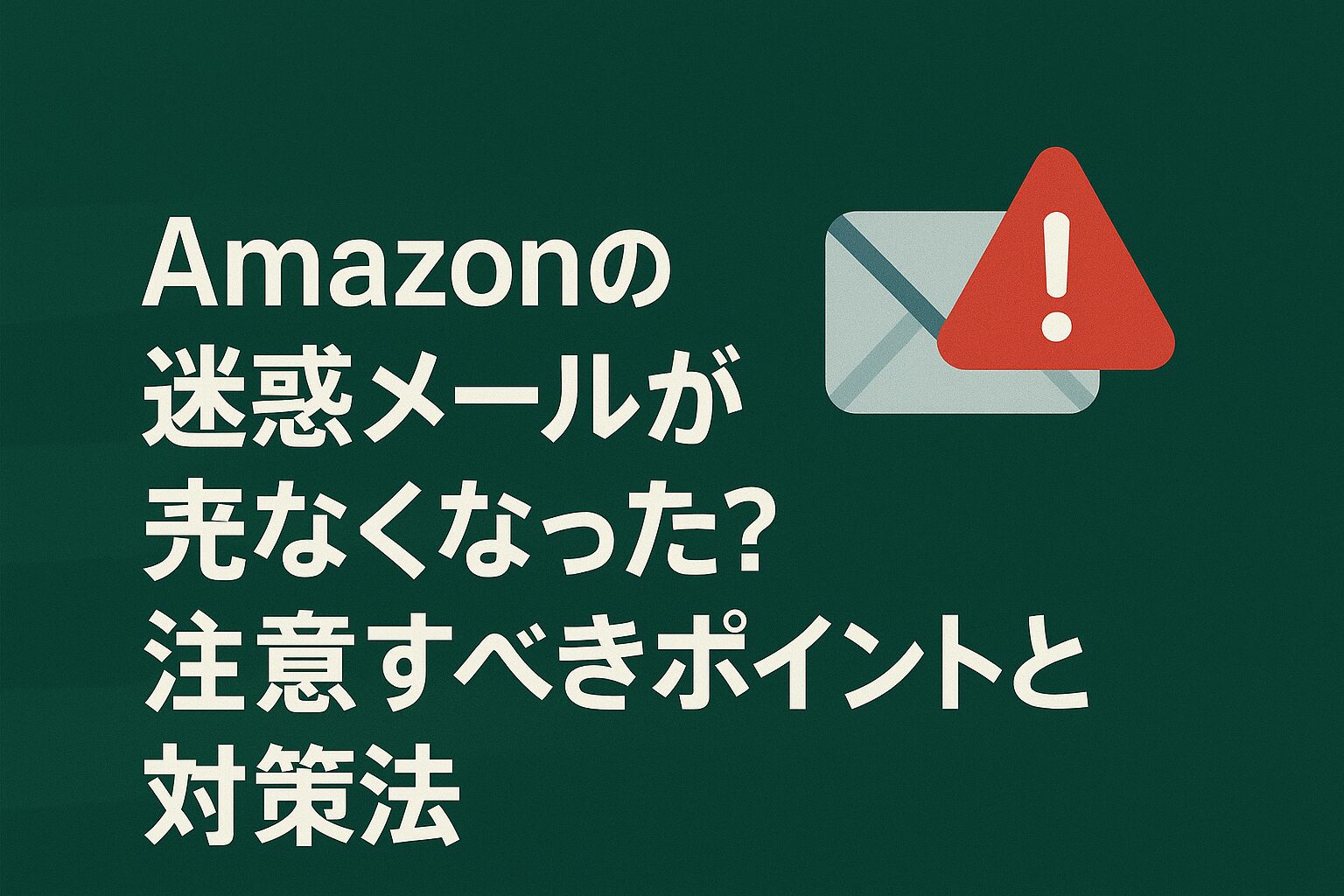 Amazonの迷惑メールが来なくなった？注意すべきポイントと対策法