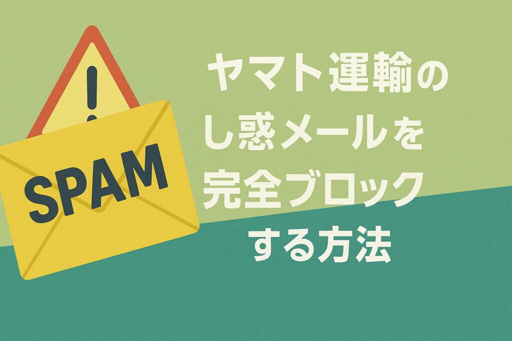 ヤマト運輸のしつこい迷惑メールを完全ブロックする方法