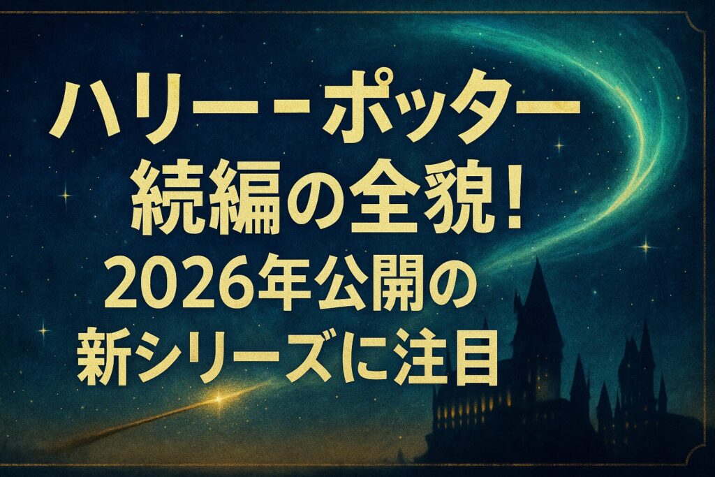 ハリーポッター続編の全貌！2026年公開の新シリーズに注目